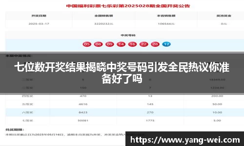 七位数开奖结果揭晓中奖号码引发全民热议你准备好了吗